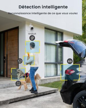 Caméra surveillance 2K WiFi ieGeek extérieure 360°