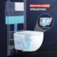 71zGy73mgKL._AC_SL1500_.jpg Rainsworth Superspin 360 Wall-Mounted Rimless Toilet Seat and Toilet Seat with Soft-Close Mechanism White
