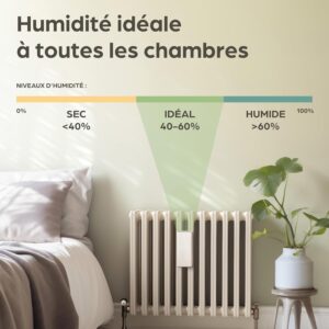 Humidificateur radiateur Praknu céramique 4 pièces crochet