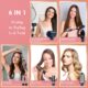 NDLT Seche Cheveux 6 en 1 Air Styling, Hair Styler Seche Cheveux, Brosse Seche Cheveux, Brosse Lissante, fer a Friser, Brosse Ronde