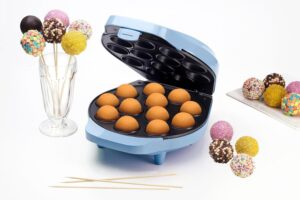 Bestron Gaufrier pour cake pop's au design retro, Appareil a cake-pops incl, cake pop butler, fourchette 12 batonnets cake pop, av