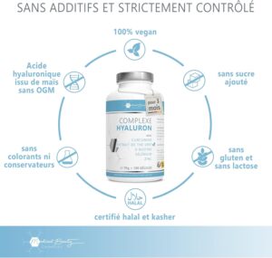 71zdSKdIbNL._AC_SL1500_.jpg 180 Gelules d'Acide Hyaluronique haute dose avec Zinc - 600mg Hyaluron avec Curcumine et Extrait de The Vert Capsules d'Hyaluron v