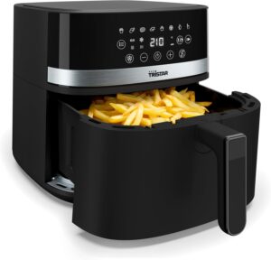 Tristar French FR-9418 Digital Air Fryer, 8 L Capacity, 2000 W, LED Touch Screen, 7 Programs Manual, Preheat and Keep Warm Functio