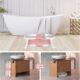 Baignoire bébé pliable avec thermomètre digital, coussin
