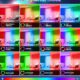 MEIHUA Projecteur LED RGB Barres 42W 2Pack Spot LED Couleur Telecommande, 10 Couleurs 30 Modes, Luminosite Reglable, Etanche IP66,