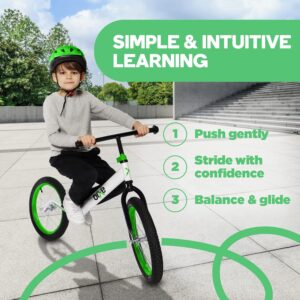 Bixe Draisienne pour Les Grands Enfants de 4, 5, 6, 7, 8 et 9 Ans - Velo d'entrainement Sportif sans pedale Roue de 16 Pouces