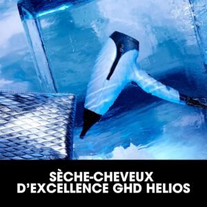 GHD - Helios, Seche Cheveux Professionnel (Bleu Glacier), Pochette incluse. Sechage Puissant Rapide, Plus de Brillance. 2200 Watts