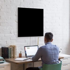 Panneau rayonnant électrique WarmlyYours 400W 60×60 cm noir