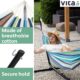Hamac sur pied Vita5 2 pers toile coton, support solide