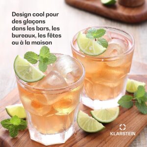 Klarstein Machine à Glacons 2.3 L - 15 kg de glace