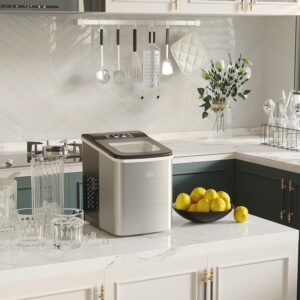 Machine à glaçons HOMCOM 12 kg/24 h autonettoyante noire