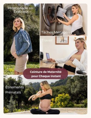 Ceinture Grossesse momcozy - Monobloc, Dorsal, respirant