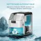 Machine à glaçons EUHOMY inox 24 kg/24 h auto-nettoyante
