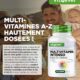 Multivitamines A-Z, 365 gélules, 26 bioactives, haute dose