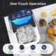 Ice Maker, 120W Ice Maker Small, 8 Ice Cubes in 6 Minutes, 12kg24h, Ice Maker with Infrared Sensor Self-Cleaning for Kitchen, Off