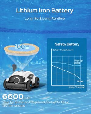 Robot piscine WYBOT 130 min - Double moteur, puissant