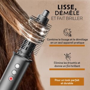 Multistyler 5 en 1 Hair Styler, Brosse Ionique Professionnelle, Brosse Chauffante, Fer A Friser Automatique, Lisseur, Brosse Volumat