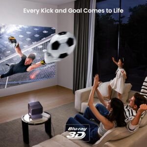 JMGO N1 Ultra Projector 4K, MALCTM Triple LaserAuto Image Correction Gimbal, 3D Video Projector 300 Inch, Dynaudio 2x10W Speakers, 1