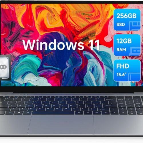 ALLDOCUBE GTBOOK 15 Laptop, 15.6 Inch FHD IPS, Intel Quad-Core N5100 2.8GHz, Laptop Windows 11 12GB RAM and 256GB SSD, 10000mAh, Min