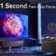 Osoeri Mini Portable Projector 1080p, 400 Lumens ANSI WiFi Video Projector, DLP Projector Support 4K with 210W Speakers, Rechargeab