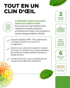 Multivitamines A-Z, 365 gélules, 26 bioactives, haute dose