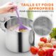 NutriChef Marmite 12 L en Acier Inoxydable - Grande Capacite pour Ragout, Soupe, Mijotage, Repartition Uniforme de la Chaleur, Compa