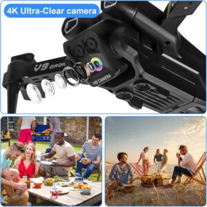 Drone pour Enfant avec Camera 720P HD, Drone Quadricoptere FPV WiFi Telecommande, Mode sans Tete, Maintien d'Altitude, 360Flips, Ca