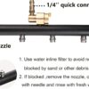 Tool Daily Nettoyeur de carrosserie a double fonction, nettoyeur de surface pour nettoyeur haute pression, 40,6 cm, balai a eau avec