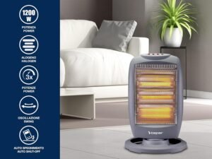 Radiateur halogène oscillant BEPER 1200W silencieux