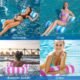 Hamac pour piscine Gigmeta lot 2 4 en 1 flottant inclinable