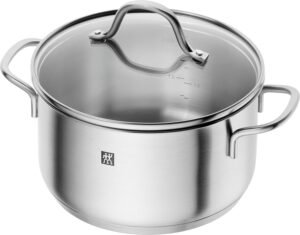 Set 5 marmites ZWILLING inox induction, 4 couvercles