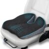 816yk1T7ksL._AC_SL1500_.jpg Ajiteogy Coussin Voiture Conducteur - Coussin Siege Voiture Rehausseur Adulte en Mousse Memoire - Coussin Chaise Bureau Anti-Glissan