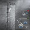 JOHO Adjustable Height Adjustable Shower Column Shower Shower Bathroom Shower System Shower Bath Shower with Shelf Shower with Showe