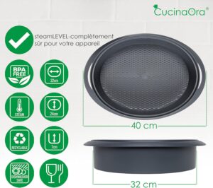 CucinaOra SteamLEVEL Varoma pour Thermomix TM6 TM5 TM31 - Accessoires Thermomix Vorwerk - Accessoires Cuisine pour Thermomix - Agran