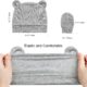 DRESHOW Bonnets de Naissance et Moufles de Protection Bebe Gants Bonnet Nouveau-ne Bambin Doux Mignon Tricote Chapeau 0-6 Mois, Tail
