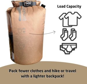 Scrubba Sac Lave-Linge Portatif 2.0 - Sac Etanche Dessorage pour le Voyage, Camping, Randonnee - Essentiel pour Faire Sa Lessive Pe