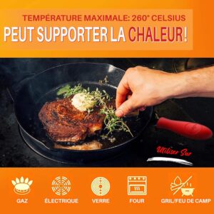 Poêles en fonte Nutrichef ensemble de 3 antiadhésives