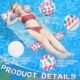 Hamac gonflable piscine ITMNMNL 4-en-1 flottant 2 pcs