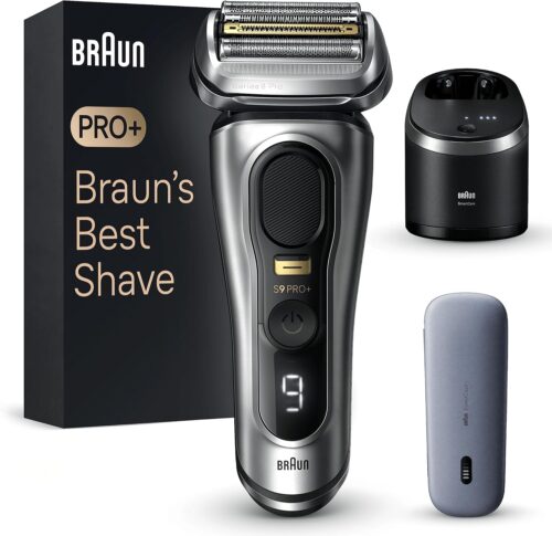 Braun Men's Electric Shaver Series 9 PRO 9577cc, Waterproof, ProLift Blade, Pro Trimmer for Precision Shaving, Men's Beard Kit with