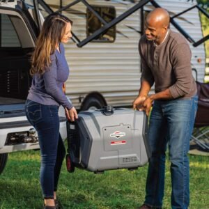 Groupe electrogene a onduleur portable a essence PowerSmart Series Inverter P4500 de Briggs Stratton, alimentation propre 4500 wat