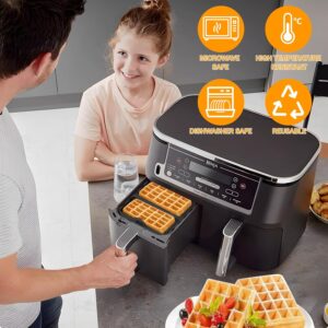 2 Pieces Moule Gaufre Air Fryer pour Ninja AF400EU, AF451EU et SL400EU, Moule Silicone Patisserie Accessoires Air Fryer, Moule Gatea
