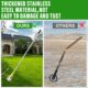 YEELOR Adjustable Length Rotary Edger Trimmer Stainless Steel Lawn Tool for Manual Edging Rotary Edging for Sidewalks Gardens Drivew