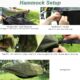 Night Cat Hamac Tente avec Moustiquaire Impermeable a l'eau pour 1 Personne Randonnee Camping dans Jardin Arriere-Cour Sauvage Vert
