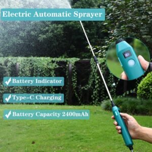 Pulvérisateur électrique jardin DOUBFIVSY à batterie 3 buses