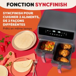81AmzzD4gYL._AC_SL1500_.jpg Instant Pot - Vortex Dual Truffle Air Fryer - Large 8L Capacity, Family Size, 4L Double Basket, 8-in-1 - Dehydrates, Grill, Cook, Ro