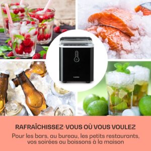 Machine à glaçons Klarstein 1,5 L, 12 kg, autonettoyante