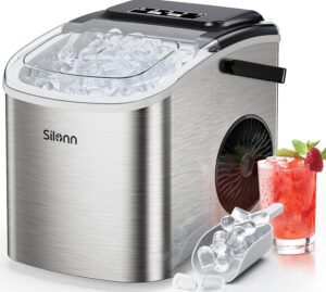 Machine à glaçons Silonn compacte, 12 kg/24h, 2 tailles