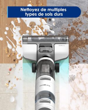 81C3dWoswZL._AC_SL1500_.jpg Tineco iFloor 3 Breeze Plus Aspirateur Laveur Sec Humide, Nettoyeur de Sol sans Fil et Serpilliere Legere pour Nettoyer Les Sols Dur