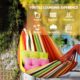 Anyoo Hamac d'exterieur de Camping, en Plein air Portable en Toile, Leger avec Sangles respectueuses des Arbres, Sac de Transport, P