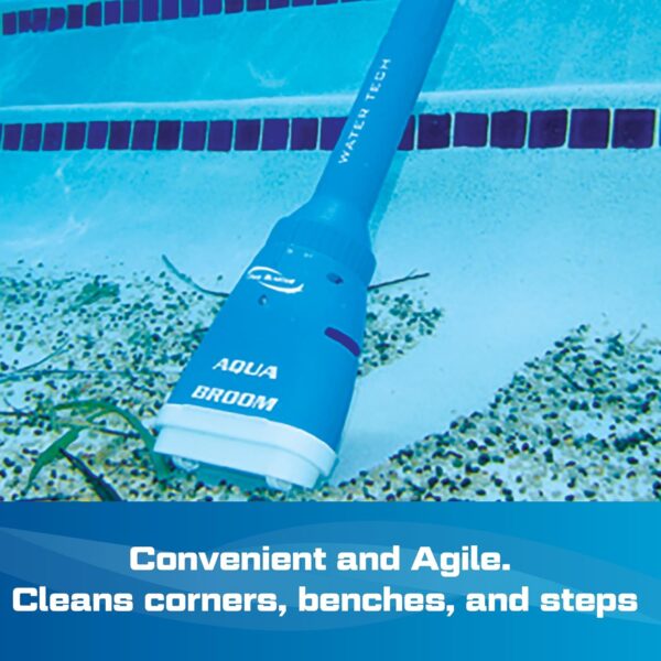 Water Tech Pool Blaster Aqua Broom Pool Vacuum, Hand Held Vacuum for Pool and Spa, Suction Head Width 9.5 cm